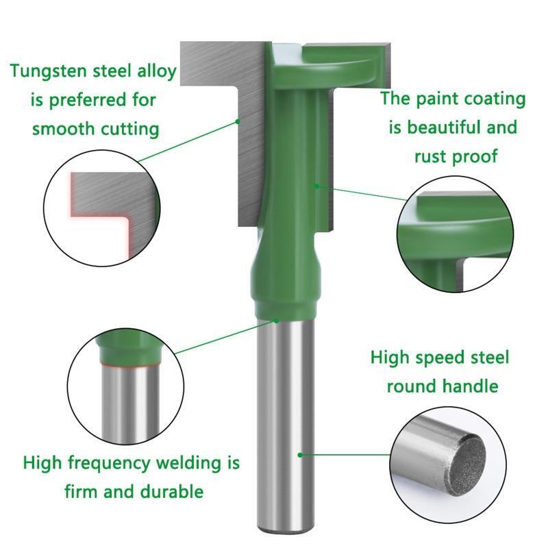 Heavy Duty 8 mm Drill Bit Milling Cutter Slotting Straight Cutter Engraving