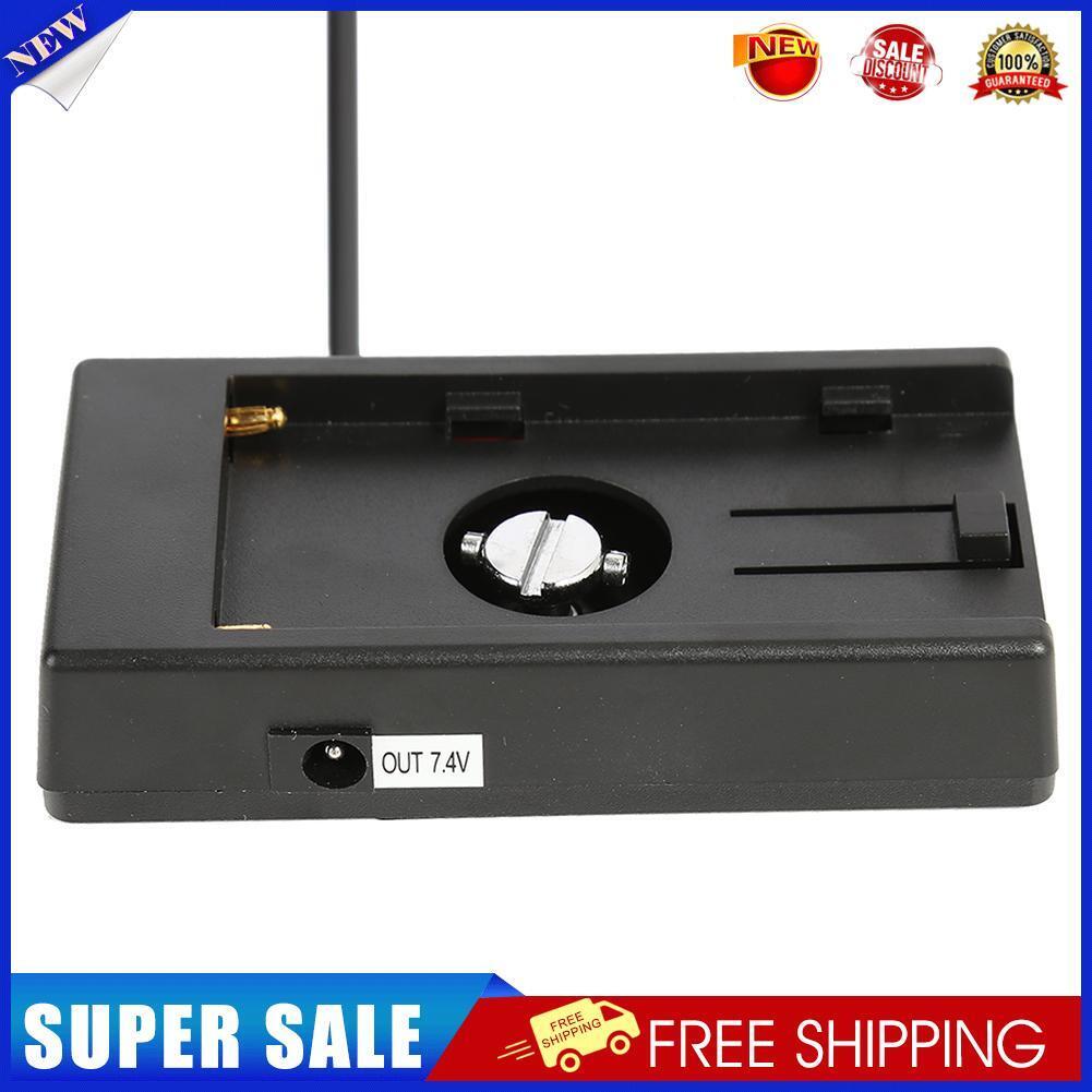 Battery Adapter Buckle Plate w/7.4V DC5.5 2.1mm Plug for Sony NP-F Series