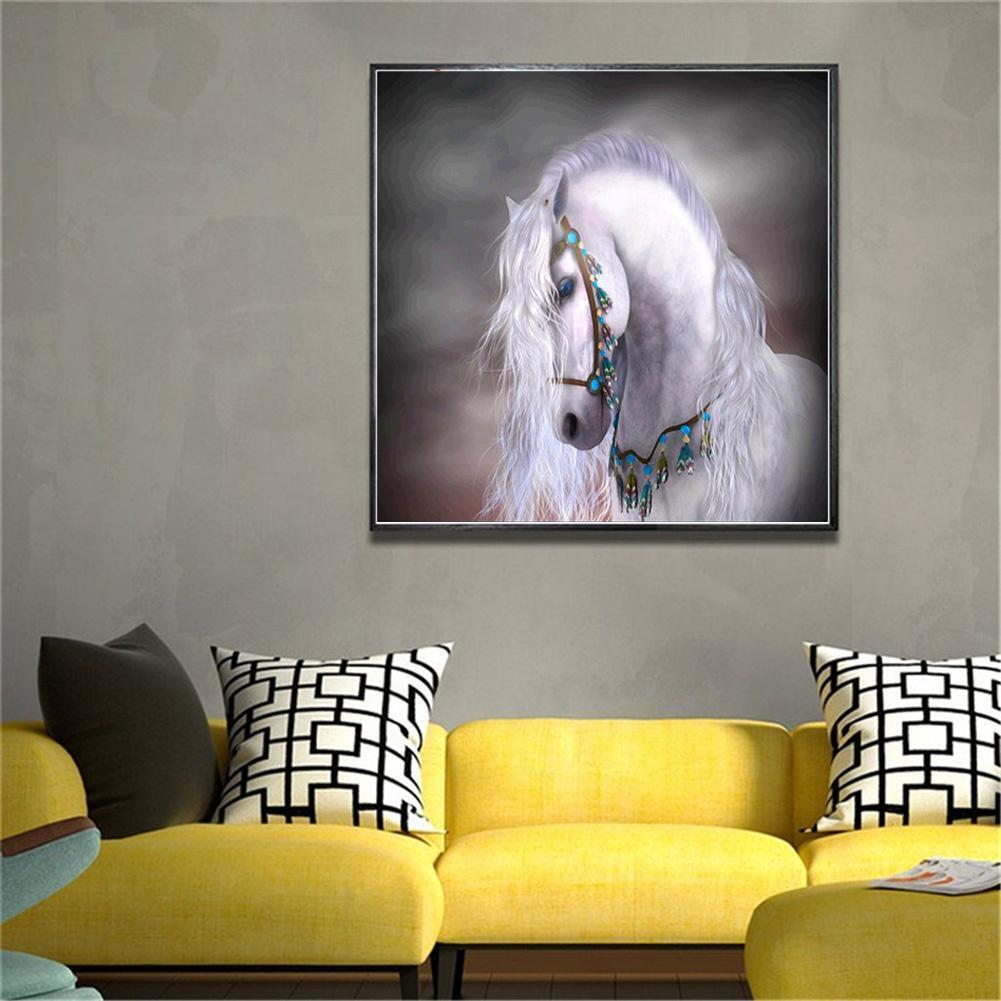 Horse 5D Round Diamond Painting Embroidery DIY Needlework Cross Stitch Set