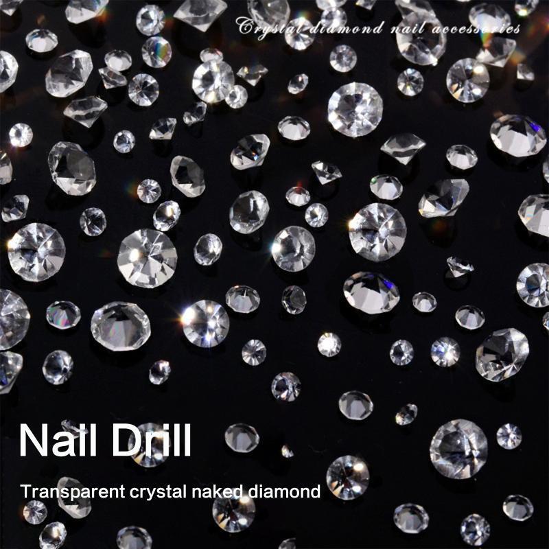 Crystal Nail Art Rhinestones Pointed Back Nail Stones Gems Acrylic Nail Supplies