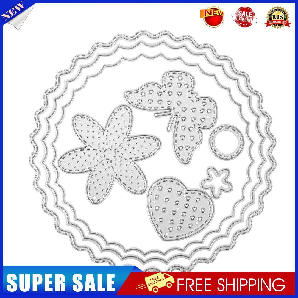 8pcs Circular Frame DIY Cutting Dies Stencils Embossing Card Gift (MS-432)-