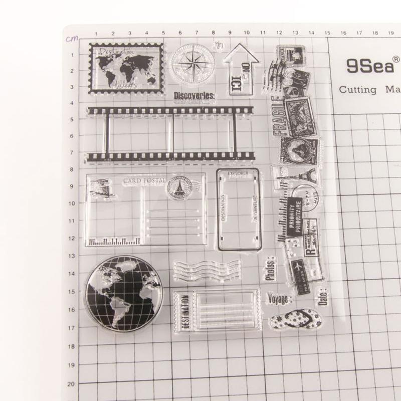 Clear Scrapbooking Stamp Silicone Stamp Stencil for Student Kid DIY Embossing