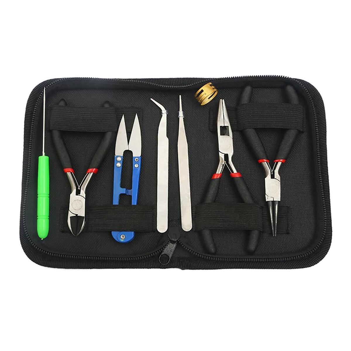 8Pcs/Set Pliers Set Tweezers Scissor Jewelry Making Tools Handmade Jewelry