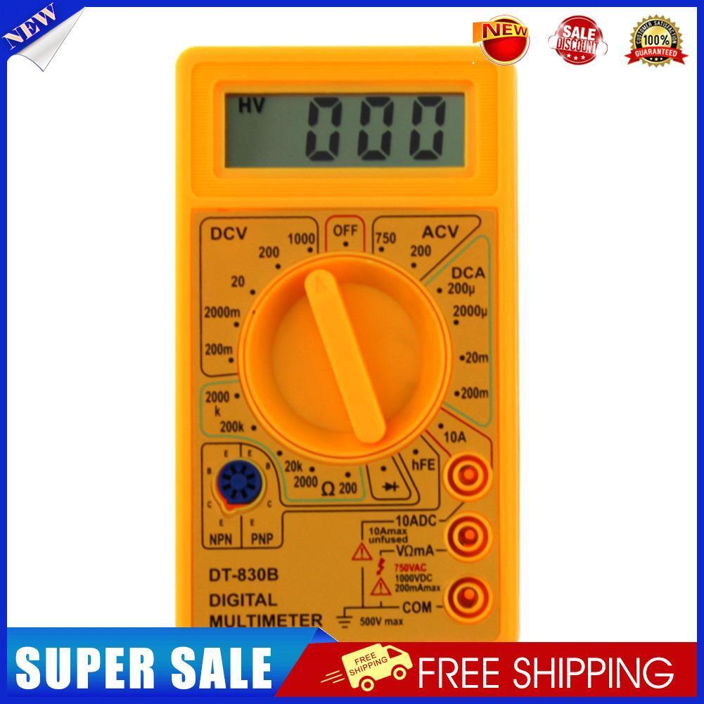 DT-830B LCD Digital Multimeter AC/DC 750/1000V Amp Volt Ohm Tester Meter