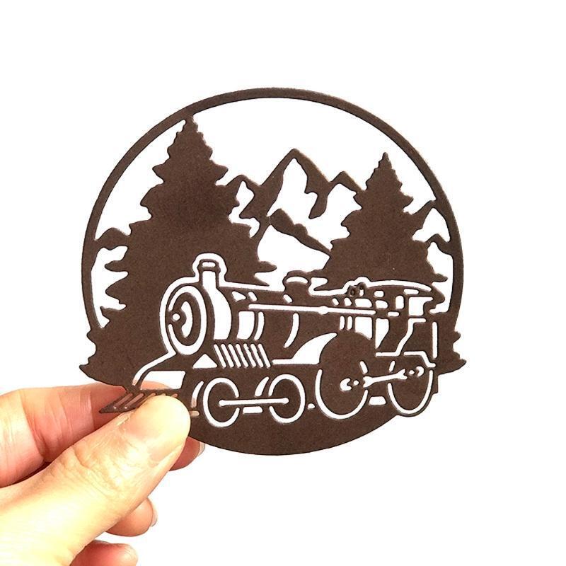 Christmas Tree Train Metal Cutting Dies Stencil DIY Scrapbooking Album Paper