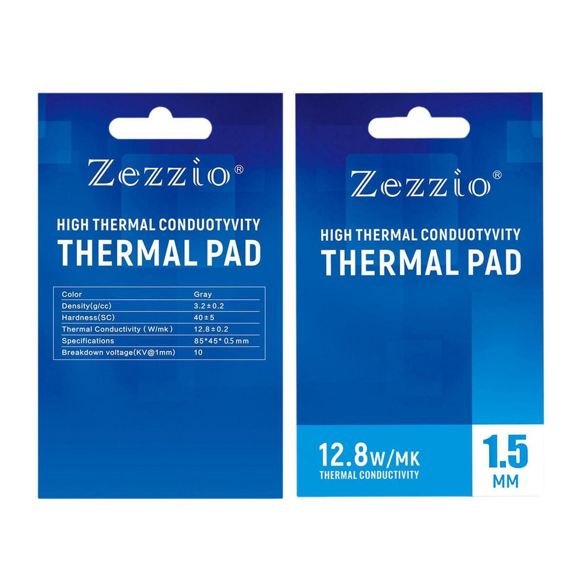 2x Silicone Thermal Pad 12.8 W/mK 85x45mm Non Conductive Safe for PC Laptop