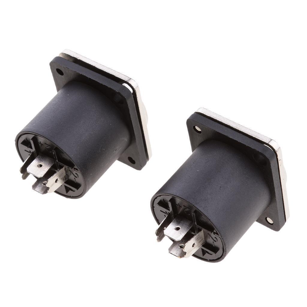 2x  4 Pin Female   Compatible Audio Cable Panel Socket