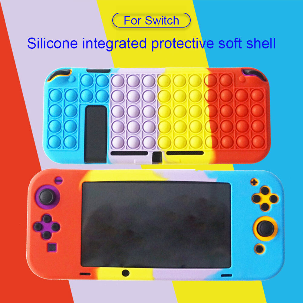 Silicone Soft Protective Cover for NS Switch Console Push Bubble Case (5)