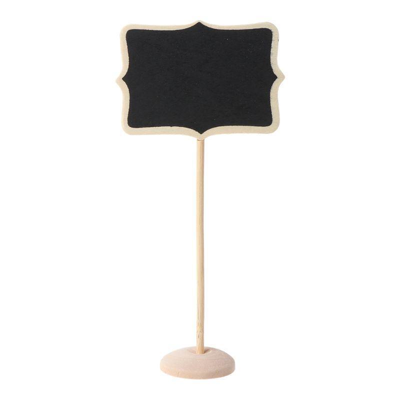 1 PC Mini Wooden Blackboard Chalkboard Message Note Holder Wedding Party Decor
