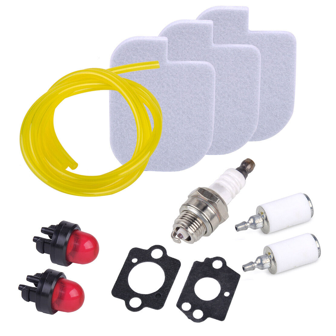 Air Filter Fuel Primer Bulb Gasket Spark Plug 530069247 fit for Poulan P3314 Li