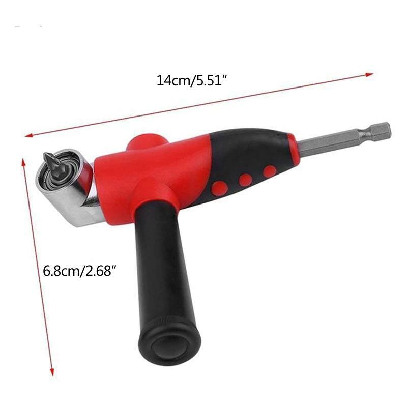 Black & Red Magnetic Screwdriver Adjustable Hexbit Angle Driver Wrench Hex Bit