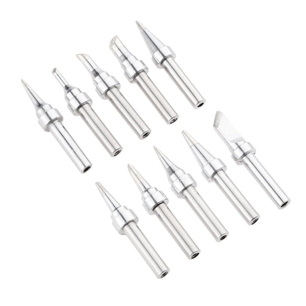 10PCS 200M-T Series Soldering Station Solder Iron Tips for Quick 203/204 HAKKO