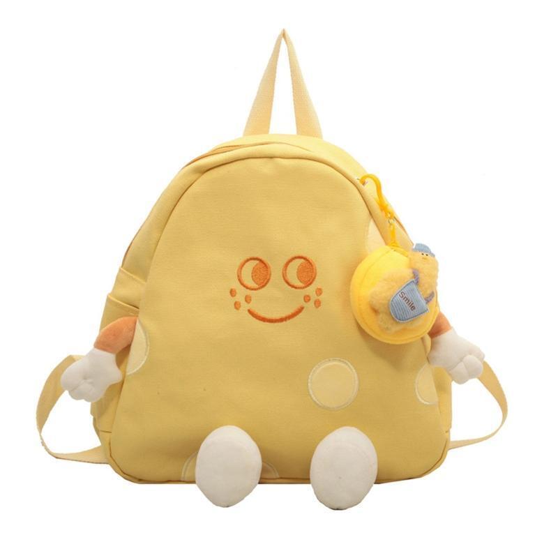Women's Casual Holiday Daypack Cartoon Cheese Pattern Backpacks Cute Dating Bag