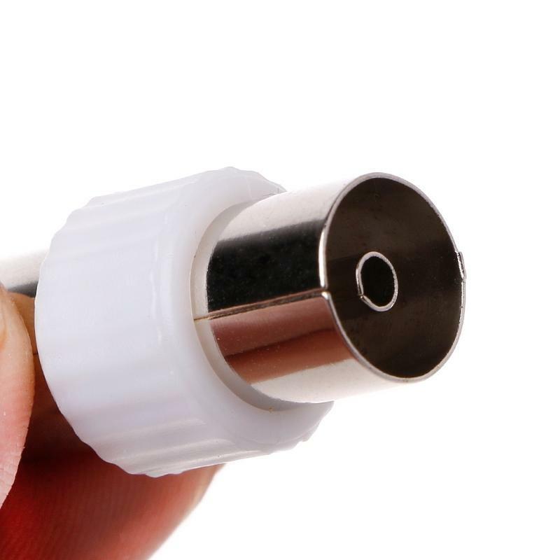 10 Pcs RF Antenna FM TV Coaxial Cable TV PAL Female To Female Adapter Connector