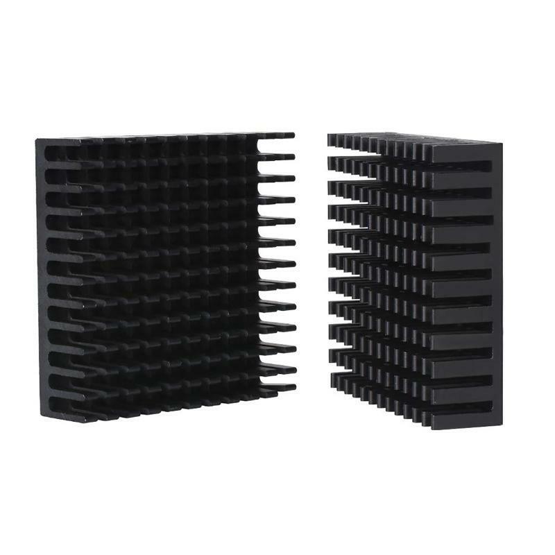 4x4x1.1cm Anodize Aluminum Heat Sink Radiator CPU Routing Cooling Block Pad