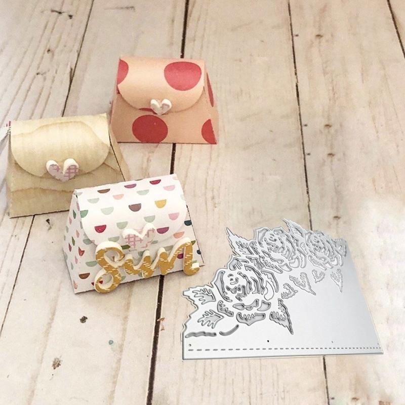 Oblique Rose Edge Boarder Metal Cutting Dies Stencil DIY Scrapbooking Template