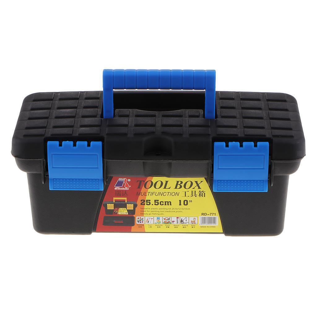 Strong Double Layer Tool Box Storage Organizer Trays Craft Supply Container