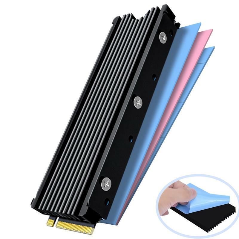M.2 SSD Heatsink with 2 Layer Thermal Cooling Pads for M2 NVMe 2280 SSD Radiator