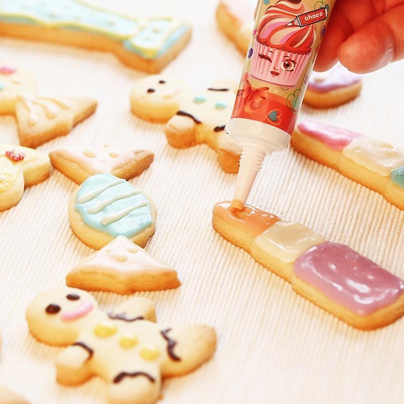 Food Grade Food Decorating Pens with Squeeze Tube Decorating Pen Lunch Box Gift