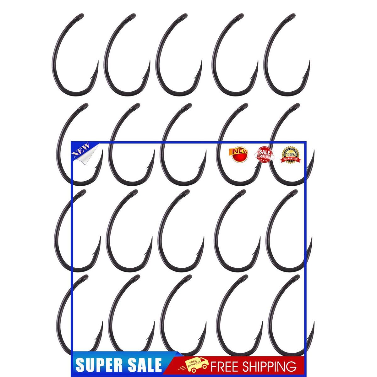 Fishing Hooks 20pcs Bait Jig Barb Fish Hooks Carp Fishing Accessories (6)