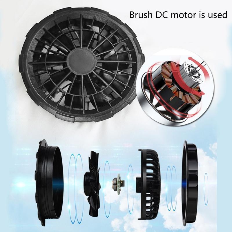 Men Outdoor Summer Coat USB Electric Fan Cooling Jacket Men Air Conditioning Fan