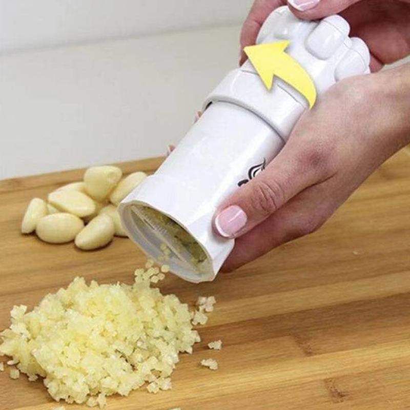 Mini Stainless Steel Garlic Press Rocker Premium Garlic Mincer for Cooking