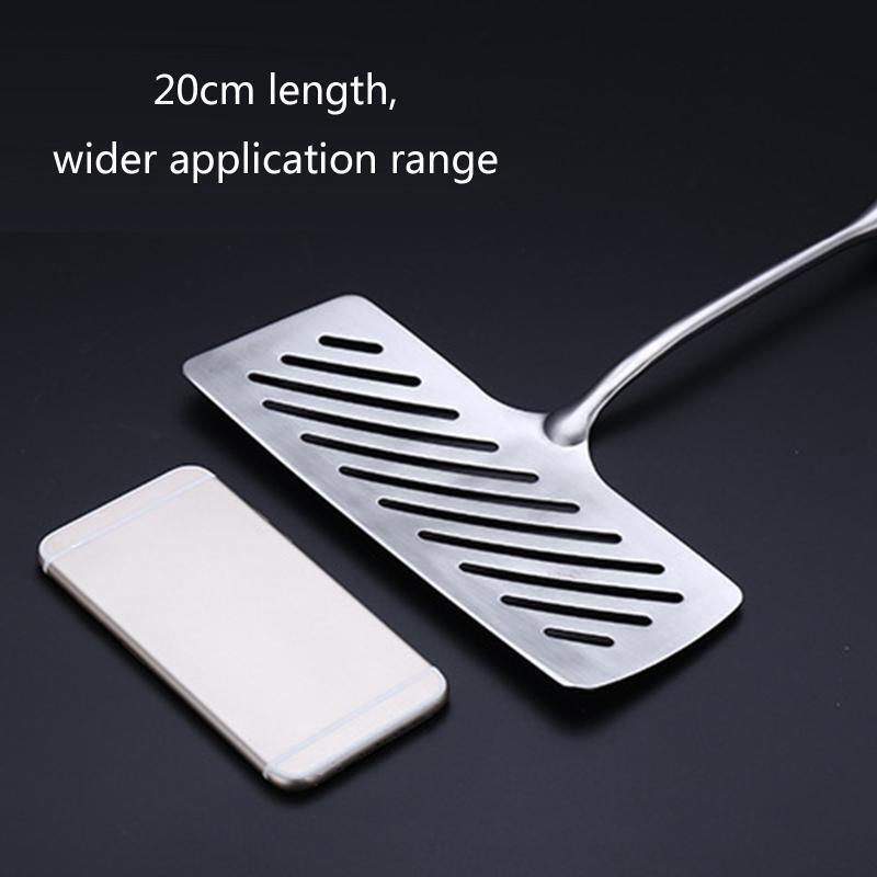 Stainless Steel Barbecue Tong Fried Steak Fish Shovel Frying Pan Spatulas BBQ