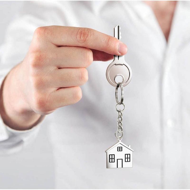 Metal Split Keychain Parts Key Chains with Open Jump Ring Make Your Own Key Ring