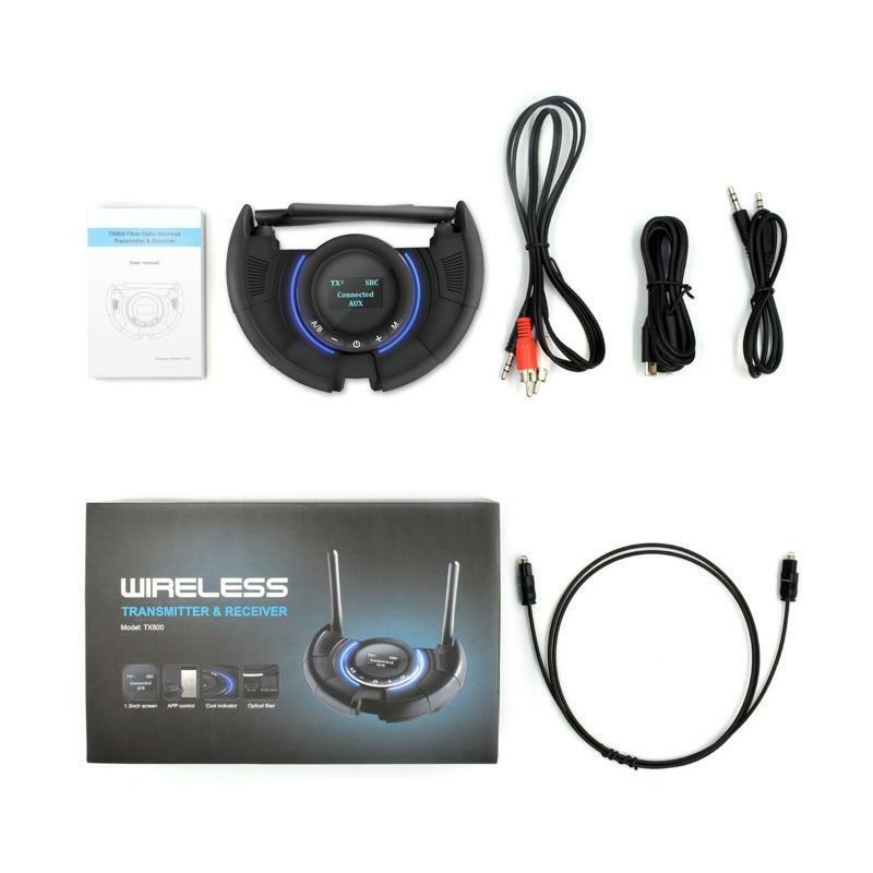 Long Range 120M Audio Transmitter Receiver APTX Bluetooth-compatible 5.0 for TV