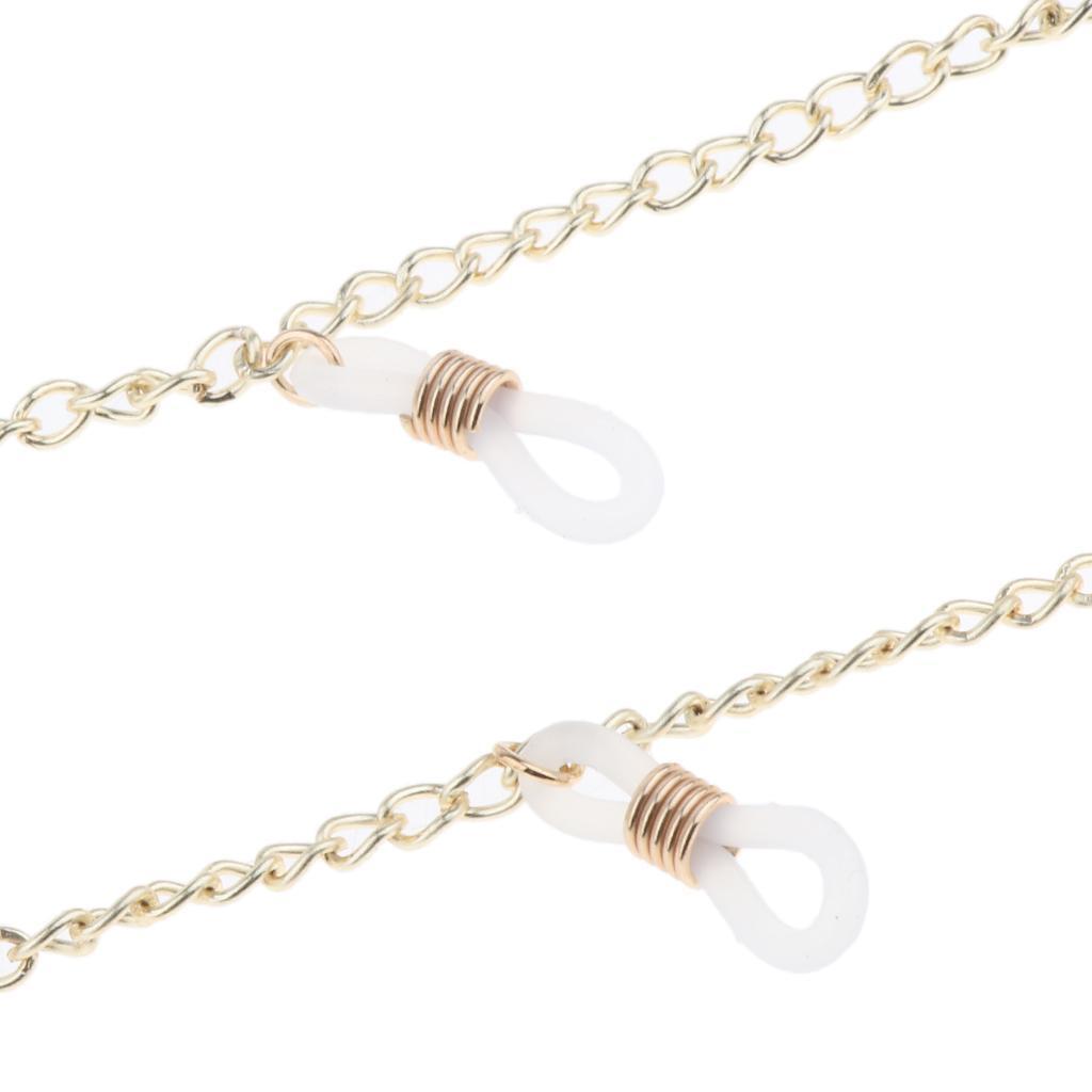 Reading Glasses Spectacles Eyeglasses Metal Chain Holder Necklace Cord