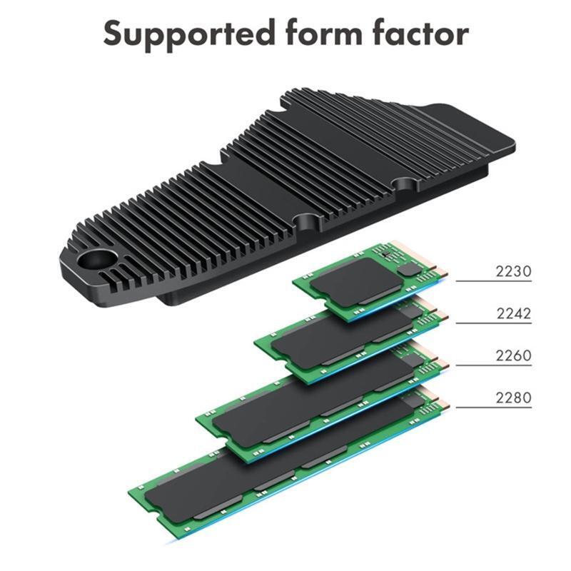 Hard Drive M.2 Quick Speed Cooling Pad Aluminum Heat Sink for PS5 Game Console