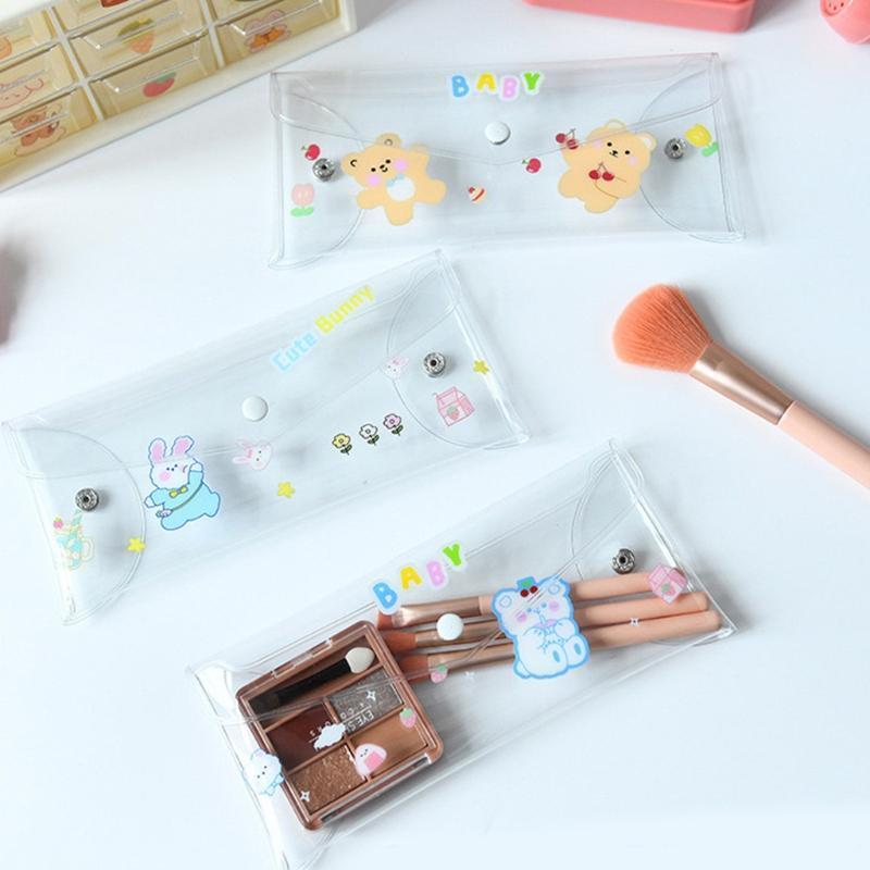 Wateproof Cosmetics Pouch Portable Mini Clear Coin Purse Clear PVC Pencil Bag