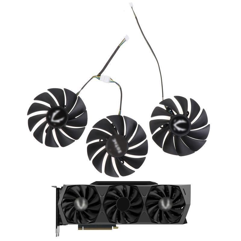 3PCS Graphics Card Cooling VGA Fan 4Pin 12V 0.4A for ZOTAC RTX 3090 Trinity