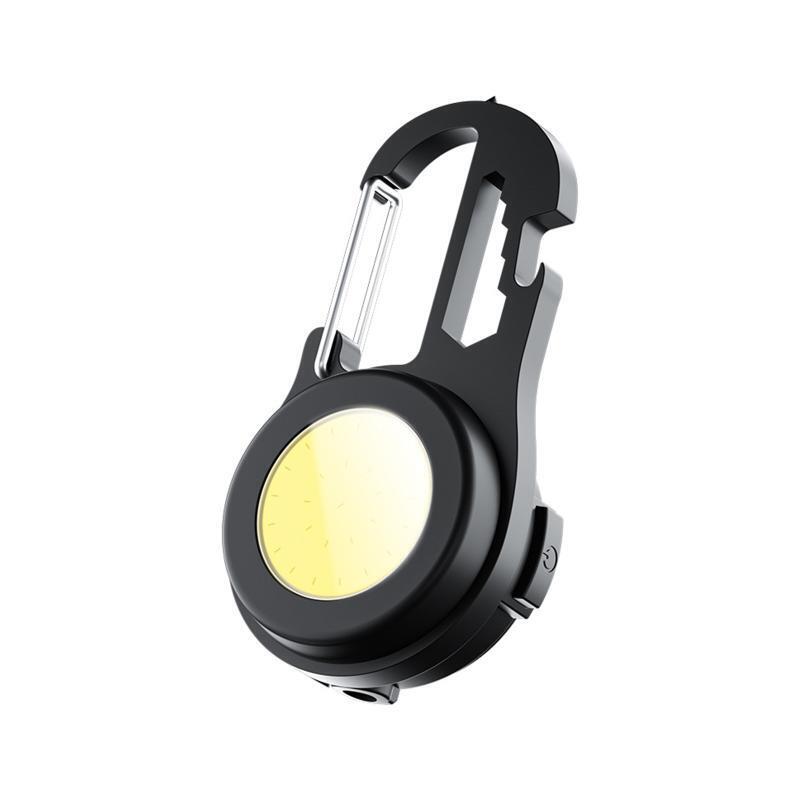 Keychain Flashlight Rechargeable 4 Light Modes Pocket Lights with Bottle Opener