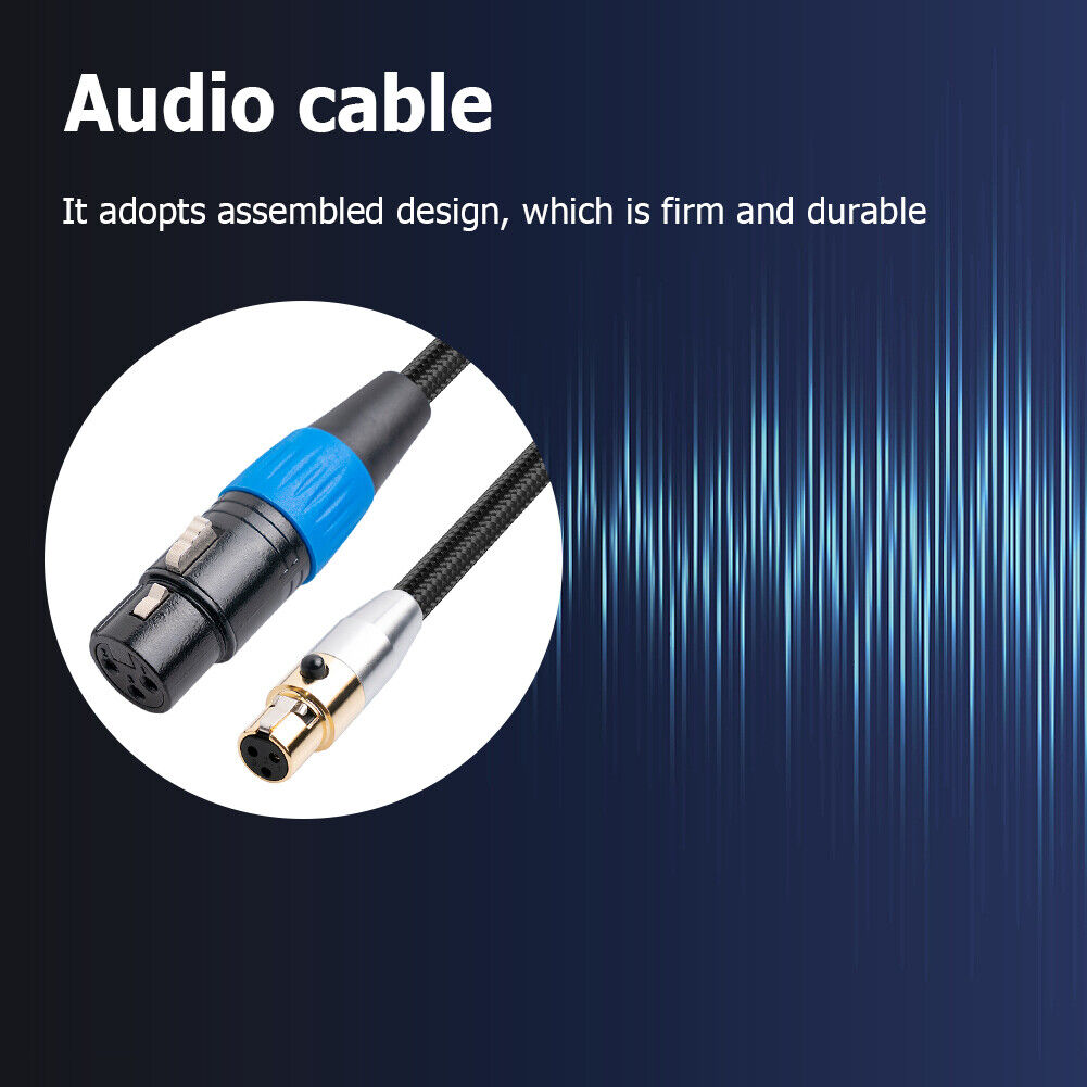 3 Pin Converter Adapter Mini XLR Female to XLR Female Audio Cable (5m)