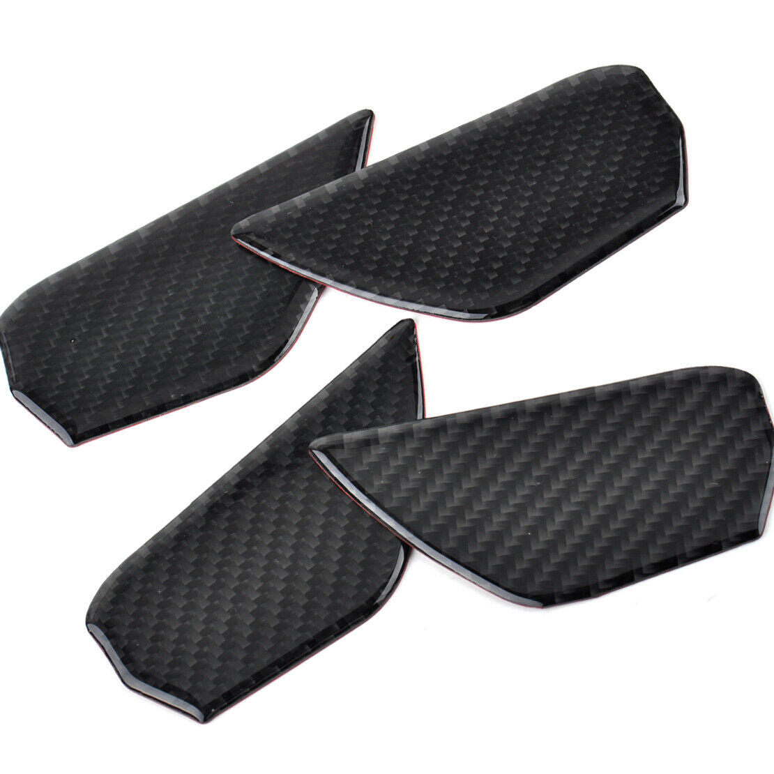 Hot 4xInterior Door Handle Bowl Cover Decor Trim Carbon Fiber For Civic 2016 Li