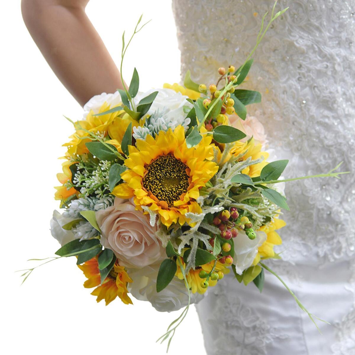 Bridal Bouquet Rose Bridesmaid Holding Flower for Bridesmaid Ceremony Church
