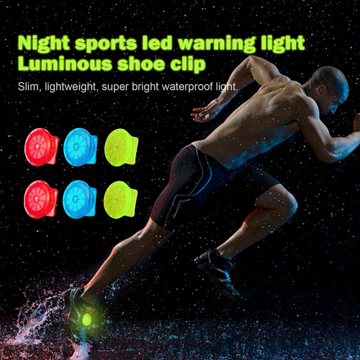 Running Lights Pack of 6 Jogging LED Safety Light for Runners and Joggers