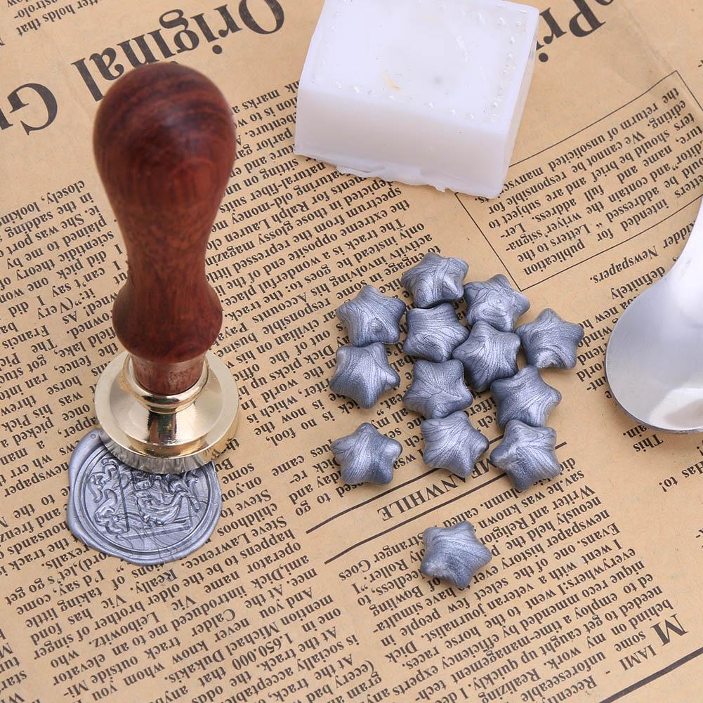 100pcs Pentacle Wax Seal Tablet Granule in Bulk Documents Stamp Sealing(6)