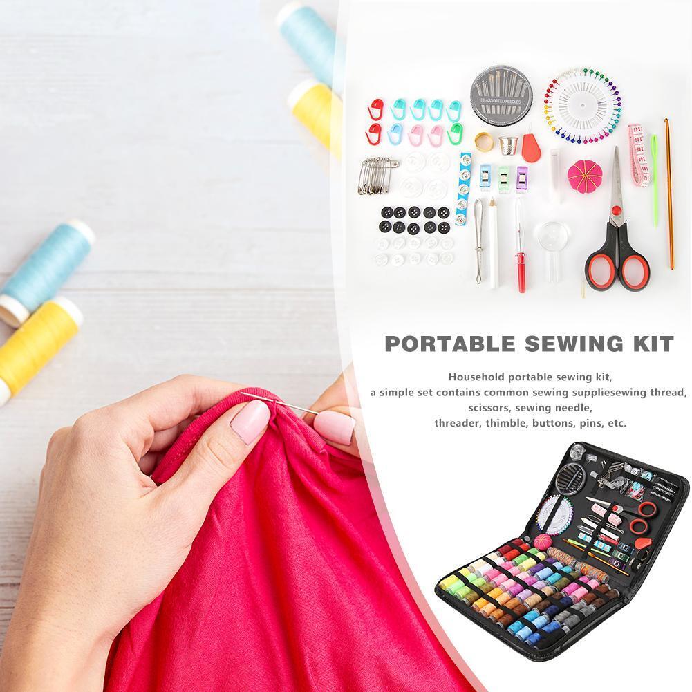 183pcs DIY Multi-function Threads Sewing Box for Hand Quilting Stitching