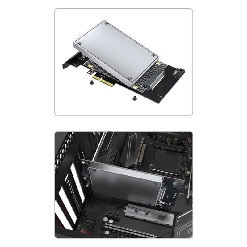 Updated U.2 to PCIe Adapter Riser PCI Express x4 to U.2 U2 Sata SSD Convert Card