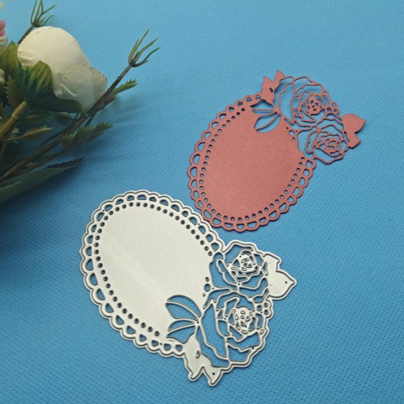 Makeup Mirror Metal Cutting Dies Stencil DIY Scrapbooking Album Paper Template