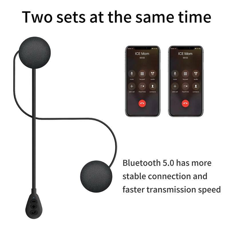 Bluetooth-compatible Motorcycle Earpieces Noise Canceling High Definition Sound