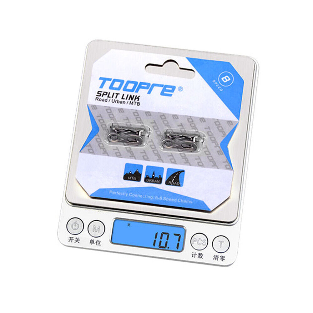 TOOPRE 2 Pairs Bicycle Chain Link Connector MTB Bike Master Links (9S)