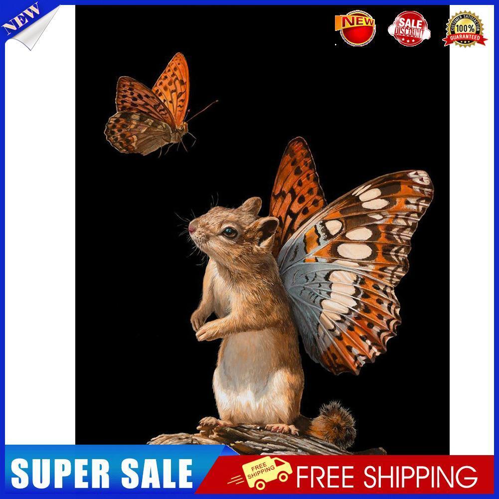 5D DIY Diamond Painting Little Hamster Full Round Drill Mosaic Wall Picture