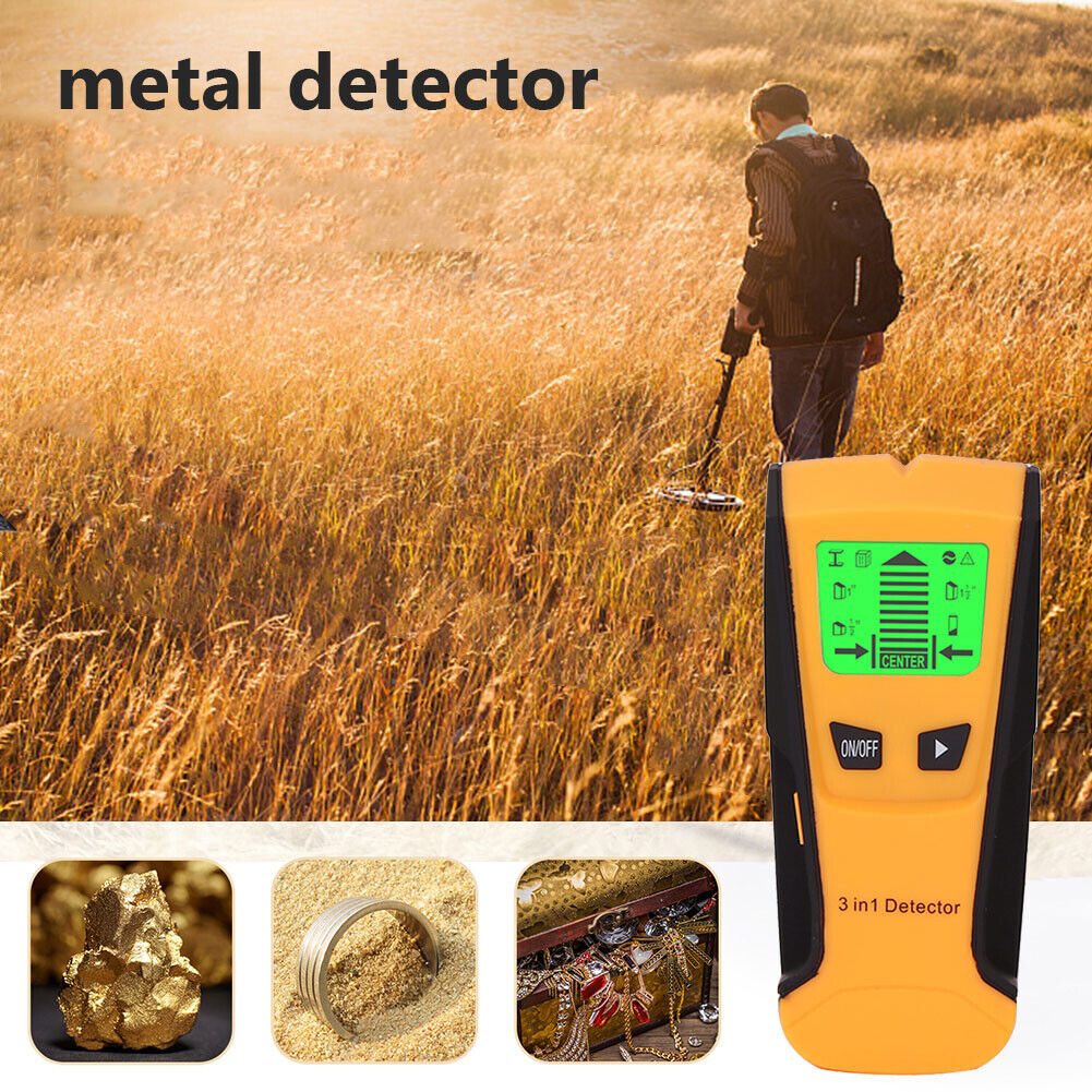 Wall Metal Detector Voltage Cable Wood Pipe Finder Stud Locator (Yellow)