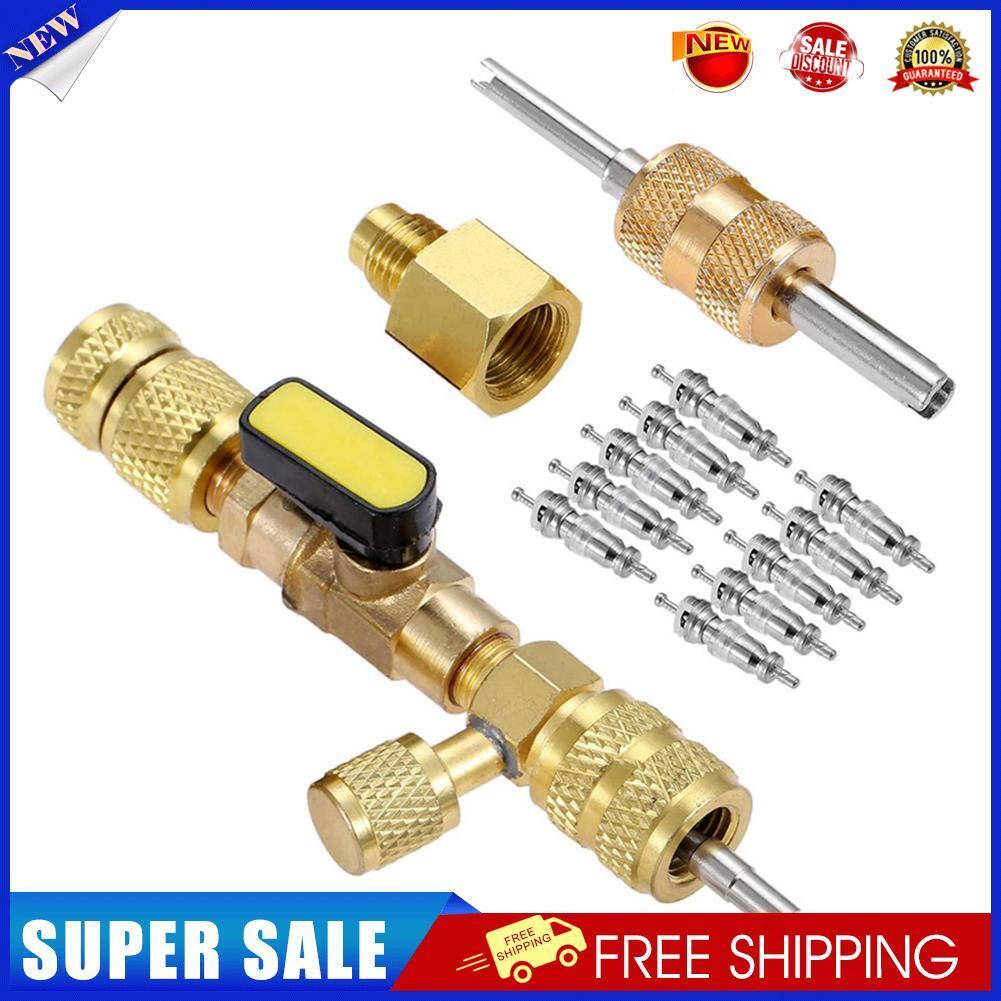 R410A R22 Valve Core Remover Installer Tool SAE 1/4 inch 5/16 inch for HVAC