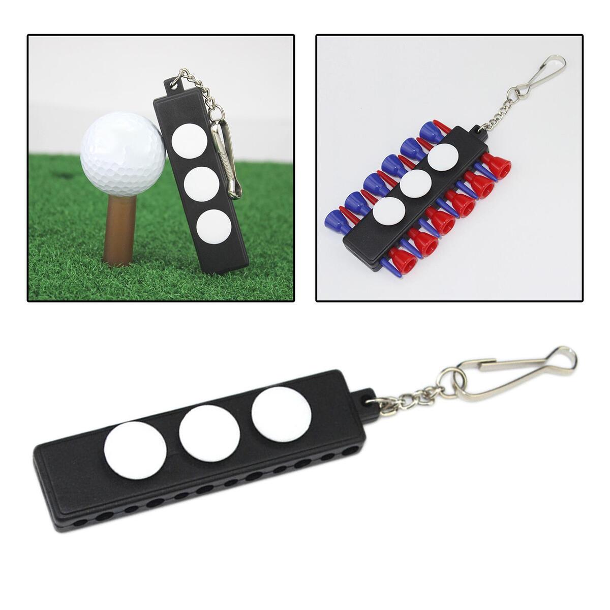 Golf Tee Holder Carrier Keychain Training PVC Portable Women Men