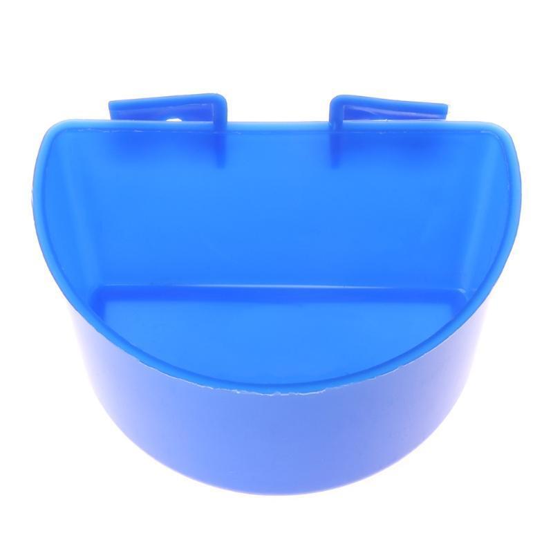 4pcs Pigeon Feeder Water Food Feeding Birds Parrots Hanging Cage Semicircle Bowl