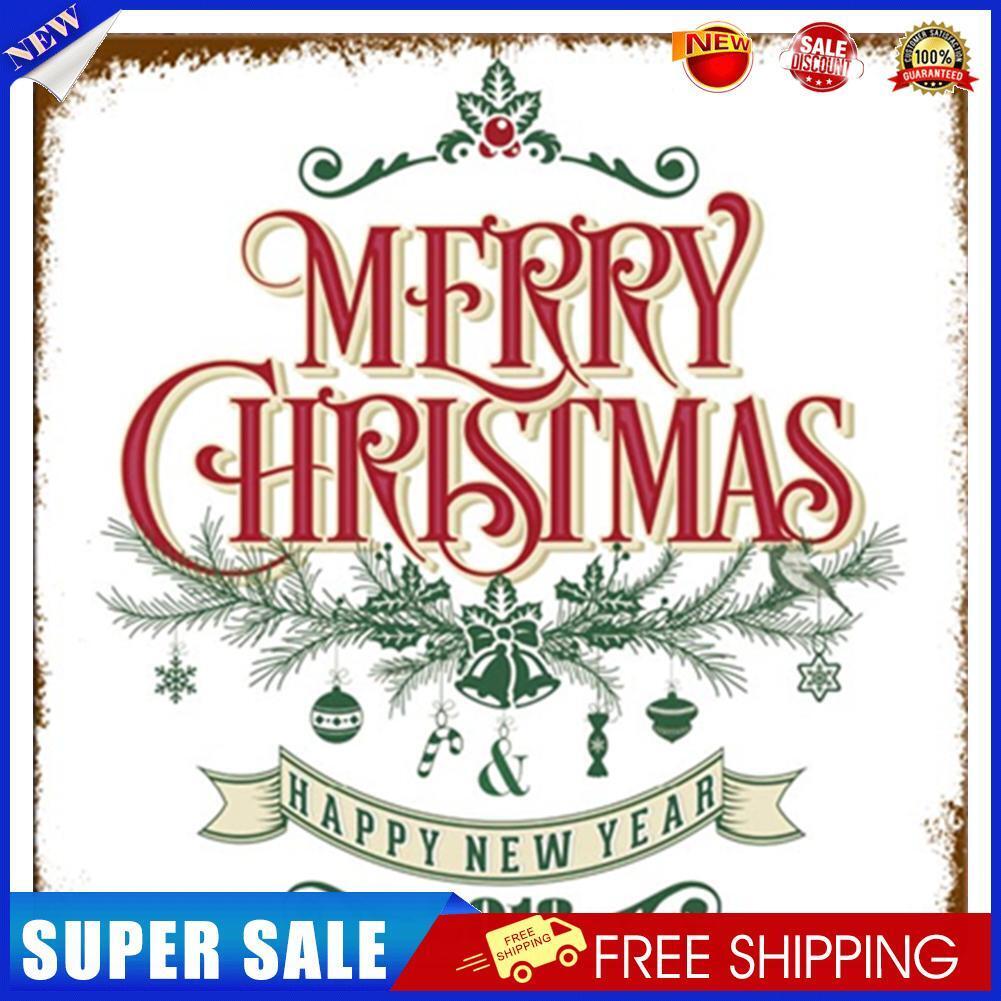 Square Metal Tin Sign Plaque Wall Christmas Poster Iron Painting (2220-02)